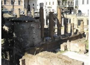 The temples of the Largo di Argentina, Rome.